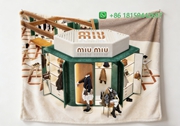 Miumiu Throw Blankets